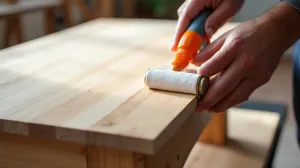 Klejenie forniru na klej kontaktowy