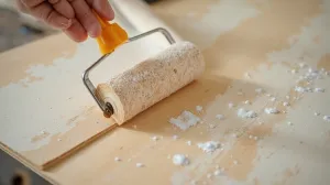 Klejenie tapety na sklejce