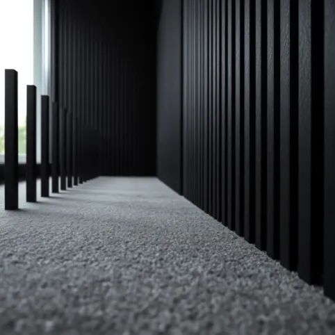 Lamele czarne na filcu