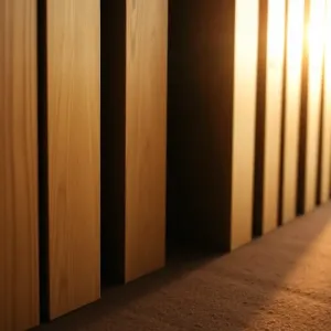 Lamele na brązowym filcu