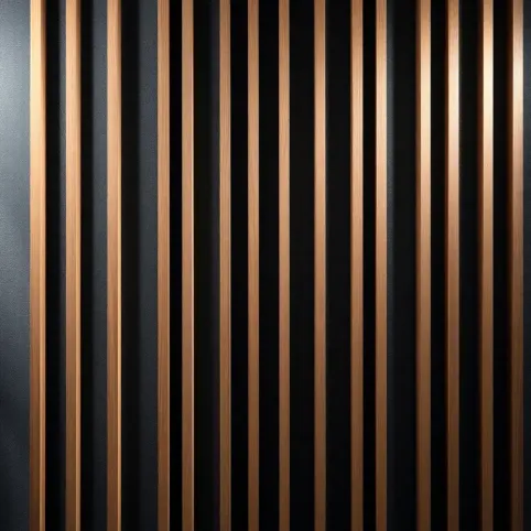 Lamele na szarym filcu