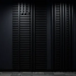 Lamele ścienne czarne na filcu