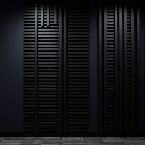 Lamele ścienne czarne na filcu