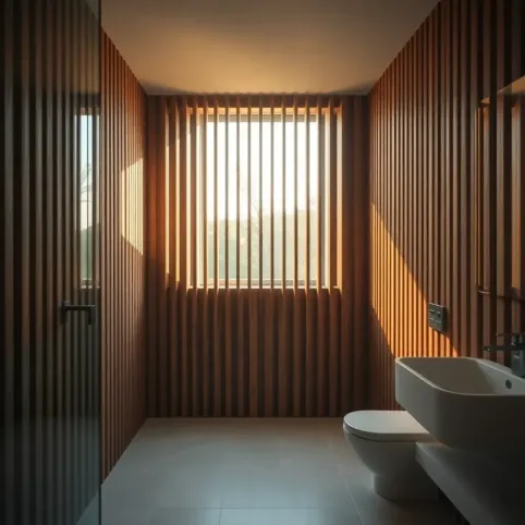 Lamele w łazience