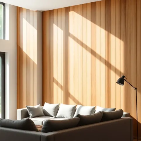 lamele w salonie aranżację