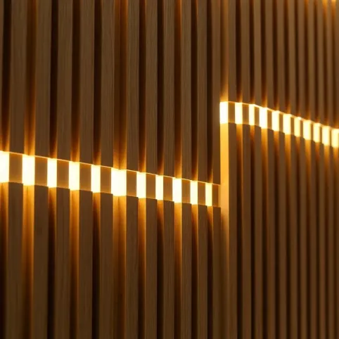 Lamele z oświetleniem LED