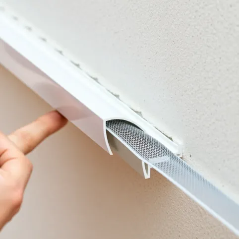 Listwa okapnikowa z siatką Montaż