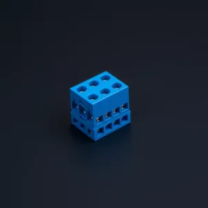 Listwa zaciskowa na szynę niebieska