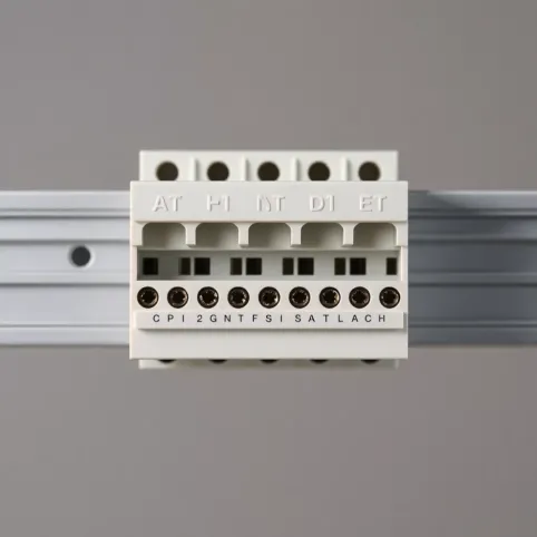 Listwa zaciskowa na szynę PE