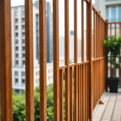 Listwy drewniane na balkon