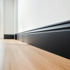 Listwy przypodłogowe czarne MDF