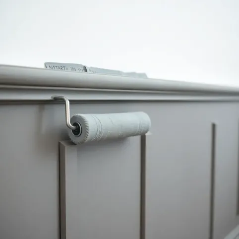 Malowanie boazerii na szaro