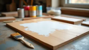 Malowanie surowej sklejki