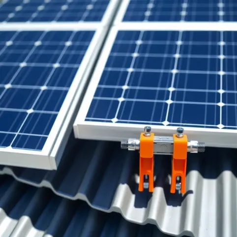 Mocowanie paneli fotowoltaicznych do blachy na rąbek