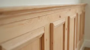 montaż boazerii drewnianej