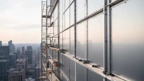 montaż fasad aluminiowych