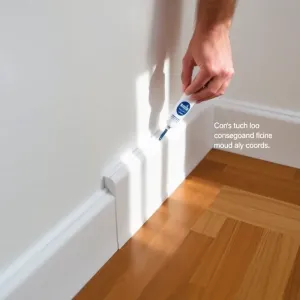 Montaż listew przypodłogowych MDF na klej