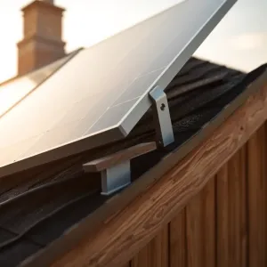 Montaż paneli fotowoltaicznych na dachu drewnianym pokrytym papą