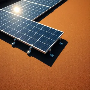 Montaż paneli fotowoltaicznych na dachu płaskim z papy