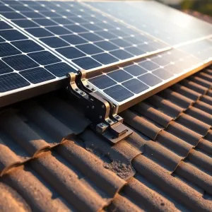 Montaż paneli fotowoltaicznych na dachu z blachodachówki