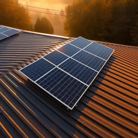 Montaż paneli fotowoltaicznych na dachu z blachy trapezowej