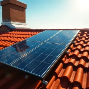 Montaż paneli fotowoltaicznych na dachu z dachówką