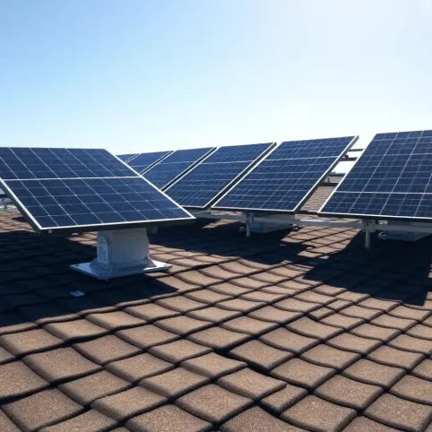 Montaż paneli fotowoltaicznych na dachu z papy