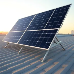 Montaż paneli fotowoltaicznych na trójkącie