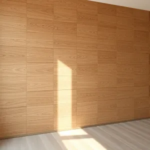 Montaż paneli podłogowych na ścianie