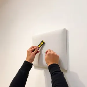 Montaż paneli tapicerowanych na ścianie