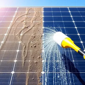 Mycie panelu fotowoltaicznego