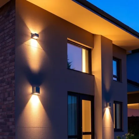 Na jakiej wysokości lampy na elewacji