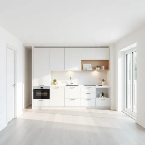 Nowoczesna białą elewacja domu