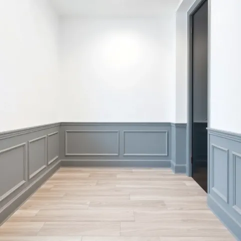 Nowoczesna Boazeria W Przedpokoju