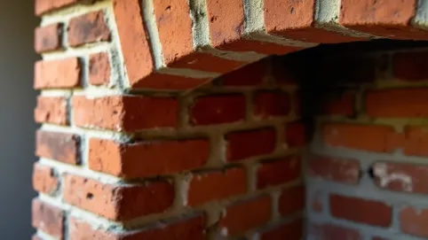 Obudowa kominka z cegły klinkierowej