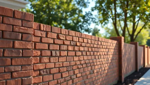 Ogrodzenie klinkierowe nowoczesne