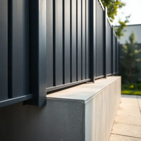 Ogrodzenie panelowe z podmurówką