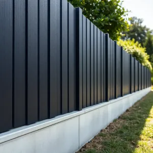 Ogrodzenie panelowe z podmurówką montaż