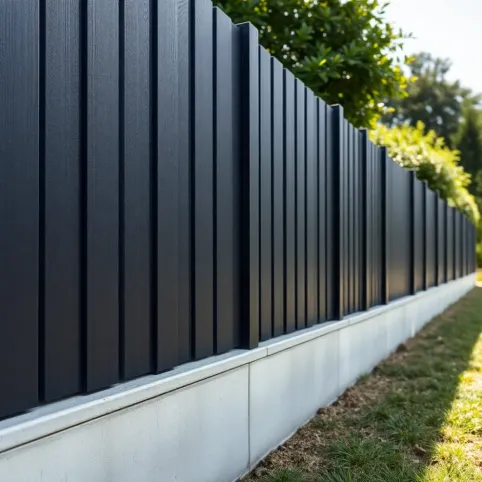 Ogrodzenie panelowe z podmurówką montaż