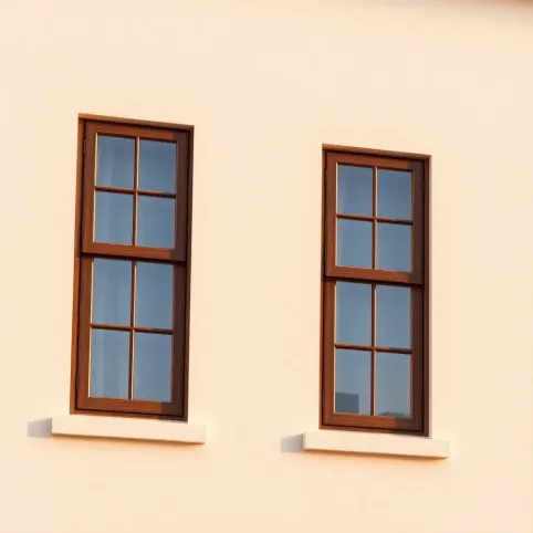 Okna orzech jaka elewacja