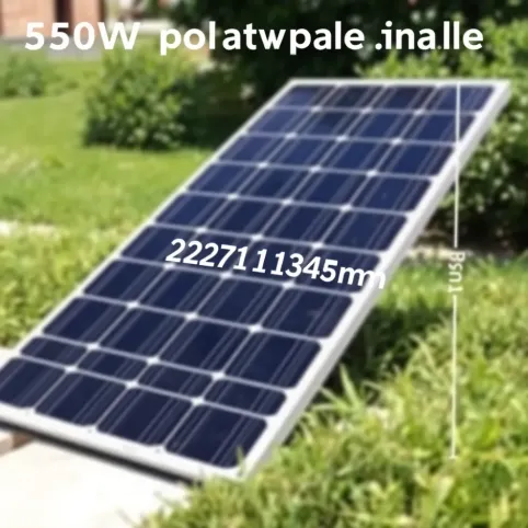 Panel fotowoltaiczny 550W wymiary