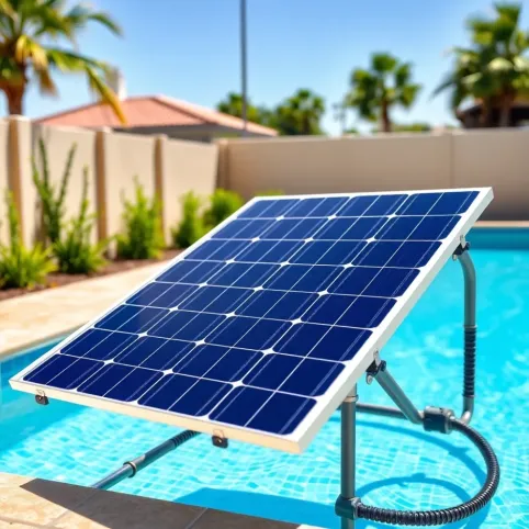 Panel fotowoltaiczny do grzania wody w basenie
