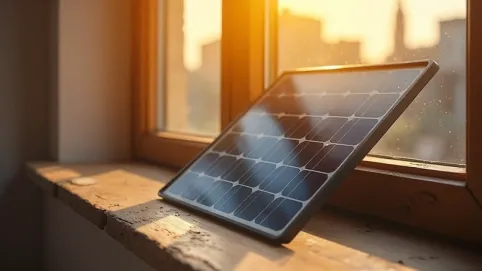 panel słoneczny na parapet