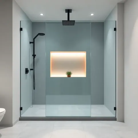 Panel szklany do łazienki prysznic