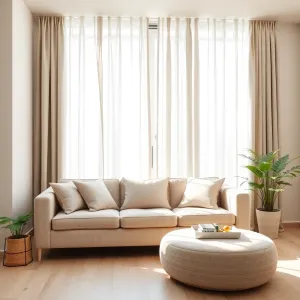 Panele firany do salonu