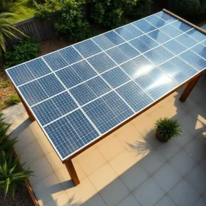 Panele fotowoltaiczne jako zadaszenie tarasu