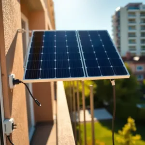 Panele fotowoltaiczne na balkon do gniazdka