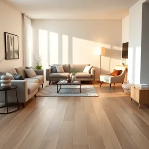 Panele podłogowe do salonu aranżację