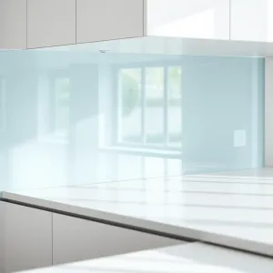 Panele szklane do kuchni z montażem