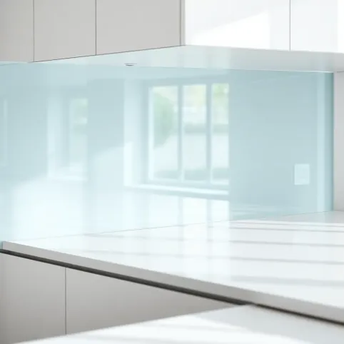 Panele szklane do kuchni z montażem